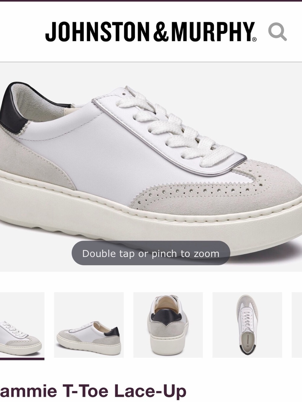 Johnston & Murphy Womens Cammie T-Toe Lace-Up. Brand New! Size 9.5
